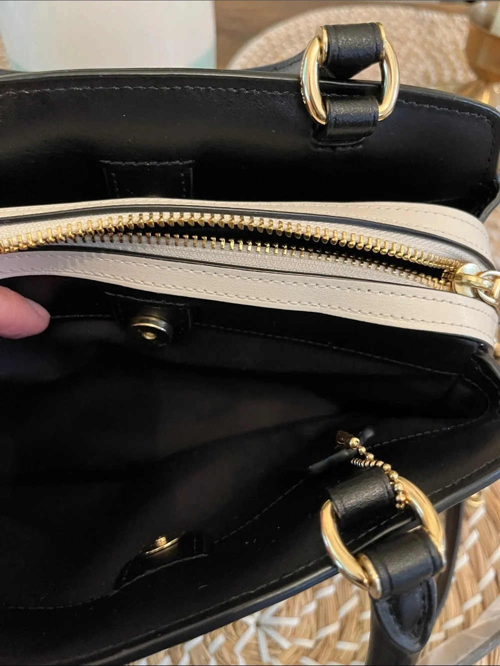 Coach signature crossbody bag